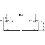GROHE Badetuchhalter Selection Cube 500mm chr