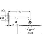 Grohe Kopfbrauseset RAINSHOWER C 310 380mm co sun gebü