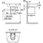 Grohe Halbsäule EURO KERAMIK f WT awe - VPE: 30