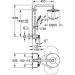 Grohe Duschsystem EUPHORIA SC SYSTEM 260 Mono m Thermo-Wannen-Batt. chr