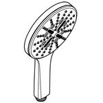 Grohe Handbr RAINSHOWER SMARTACTIVE 130 wa sun gebü