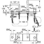 Grohe 4-L-EH-Wannenkombi ESSENCE co sun