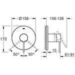 Grohe Einhand-Brausebatterie ESSENCE ha graph gebü
