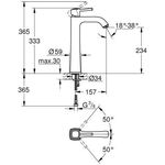 Grohe EH-WTbatt GRANDERA LSize f freist. Waschschüs. chrom/gold