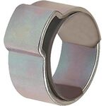 Schlauchklemme 1-Ohr STA glanzverz.(W1) m.Einlagering Ber.13-15,3mm 50St./Beutel