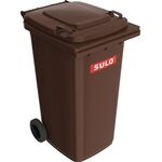 Müllgroßbehälter 240l HDPE braun fahrbar,n.EN 840 SULO