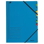 Leitz Ordnungsmappe 39070035 DIN A4 7Fächer farbig Karton blau