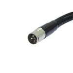 OMNITRONIC Schwanenhals schwarz XLR/XLR, 47cm