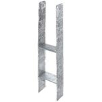 H-Pfostenträger 121x300x600x60mm STA roh TZN GAH