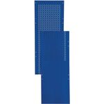 Lochblechseitenwand LOGS 80 H2000xB390mm blau RAL 5022 LOGS