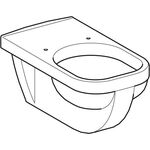 Geberit WWC flach RENOVA COMFORT Square mit Spülrand weiß