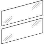 KG Spiegelglas Abdeckung innen, Option Spiegelschrank Plus, Modell 800321