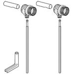 Grohe Befestigungssatz f Euro Keramik Wand-Tiefspül-WC