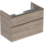 Geberit Waschtischunterschrank iCon 900x615x476mm NB hickory/Griff lava matt