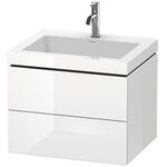 Duravit Waschtischunterbau L-CUBE m WT Vero Air 500x600x480mm 1 HL we smat