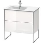 Duravit Waschtischunterbau XSQUARE 832x810x478mm Be links taupe supermatt