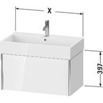 Duravit Waschtischunterbau XVIU 784x397x454mm 1 Az Pro Cha ma ta s-matt