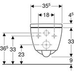 Geberit Wand-Tiefspül-WC iCon RIM geschl Fo m WC-Sitz weiß-alpin matt