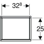 Geberit Hochschrank ONE 1 Tür 360x1800x291mm sa-gr lack hgl