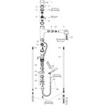 HG Einhebel-Spültischmischer TALIS S DN 15 m Ausziehbrause f of. Heisswb. chr