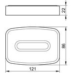 Keuco Seifenablage ELEGANCE Kri-gl-Schale m Halter vc