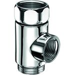 SCHELL T-Stück mit Überwurfmutter 3/4Zoll chrom