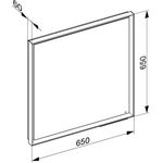 Keuco Lichtspiegel ROYAL LUMOS 650x650x60mm