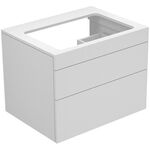 Keuco Waschtischunterbau EDITION 400 700x546x535mm o HL-Boh we h Glas trü kl