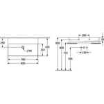 V&B Waschtisch MEMENTO 2.0 800x470mm o ÜL ohne HL graphite C+
