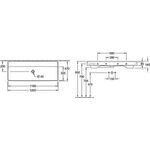 V&B Schrankwaschtisch COLLARO 1200x470mm o ÜL ohne HL we