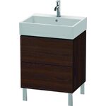 Duravit Waschtischunterbau L-CUBE 582x584x459mm nussbaum gebürstet