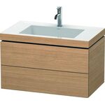Duravit Waschtischunterbau L-CUBE m WT Vero Air 500x800x480mm 1 HL eur. Ei
