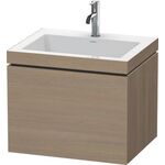 Duravit Waschtischunterbau L-CUBE m WT Vero Air 500x600x480mm 3 HL sw hgl