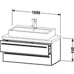 Duravit Konsolenunterschrank X-LARGE 440x1000x478mm graphit matt