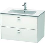 Duravit Waschtischunterbau BRIOSO Griffe chrom 553x820x479mm weiß matt