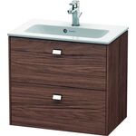 Duravit WT-Unterbau BRIOSO COMPACT Griffe chr 553x620x389mm nussbaum dunkel