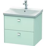 Duravit Waschtischunterbau BRIOSO Griffe chr 561x620x479mm lichtblau matt