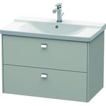 Duravit Waschtischunterbau BRIOSO Griffe chr 561x820x479mm betongrau matt