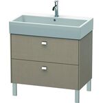 Duravit Waschtischunterbau BRIOSO Griffe chrom 570x784x459mm leinen