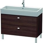 Duravit Waschtischunterbau BRIOSO Griffe chr 570x984x459mm kastanie dunkel
