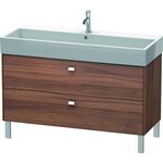 Duravit Waschtischunterbau BRIOSO Griffe chr 570x1184x459mm nussbaum natur
