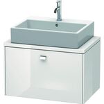 Duravit Konsolenunterschrank BRIOSO Griff chrom 442x720x480mm weiß hochglanz