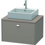 Duravit Konsolenunterschrank BRIOSO Griff chrom 442x720x550mm basalt matt