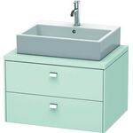 Duravit Konsolenunterschrank BRIOSO Griffe chr 442x720x550mm lichtblau matt