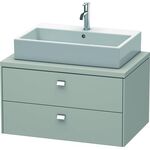 Duravit Konsolenunterschrank BRIOSO Griffe chr 442x820x550mm betongrau matt