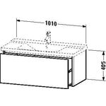 Duravit Waschtischunterbau XSQUARE 405x1010x473mm dolomiti grey hochglanz