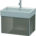 Duravit Waschtischunterbau XSQUARE 397x684x460mm flannel grey hochglanz