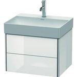 Duravit Waschtischunterbau XSQUARE 397x584x460mm weiß hochglanz