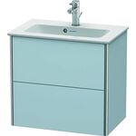 Duravit WT-Unterbau XSQUARE COMPACT 560x610x388mm lichtblau seidenmatt