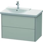 Duravit Waschtischunterbau XSQUARE Be links 565x810x473mm betongrau matt